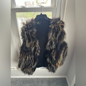 Jacket Real Fur and wool Size L